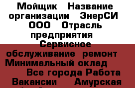 Мойщик › Название организации ­ ЭнерСИ, ООО › Отрасль предприятия ­ Сервисное обслуживание, ремонт › Минимальный оклад ­ 30 000 - Все города Работа » Вакансии   . Амурская обл.,Архаринский р-н